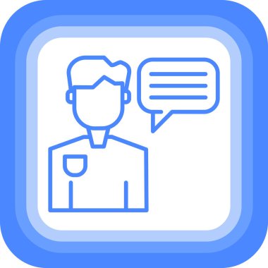 sohbet simgesi ara, illüstrasyon vektör