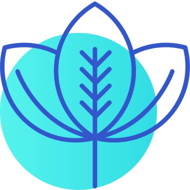 çiçek simgesi vektör illüstrasyonu