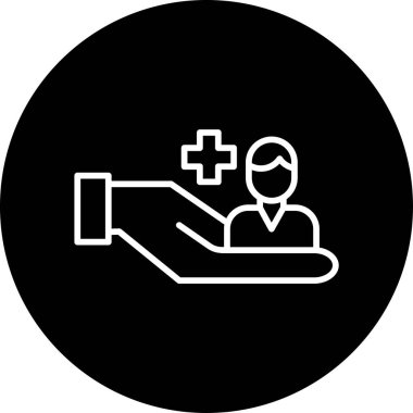 vektör doktor simgesi illüstrasyonu