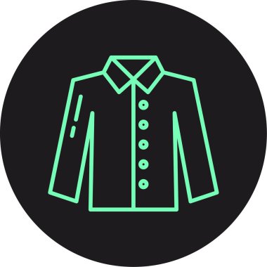 Modern b 'nin vektör illüstrasyonu palto ikonundan yoksun