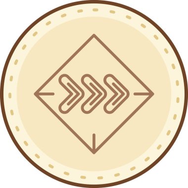 Modern bir simgenin vektör illüstrasyonu