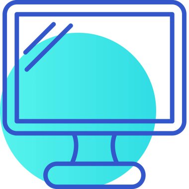 Bilgisayar. Web simgesi basit illüstrasyon