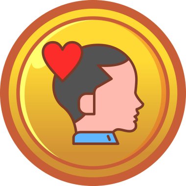 kadın simge vektör illüstrasyonu