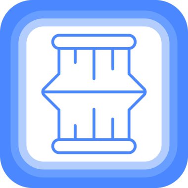 Bina. Web simgesi basit illüstrasyon