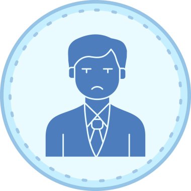 Üzücü. Web simgesi basit illüstrasyon