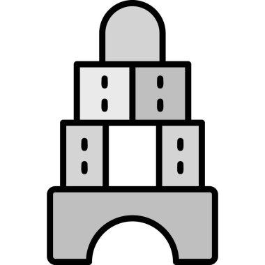 İnşaat vinci. Basit resimleme