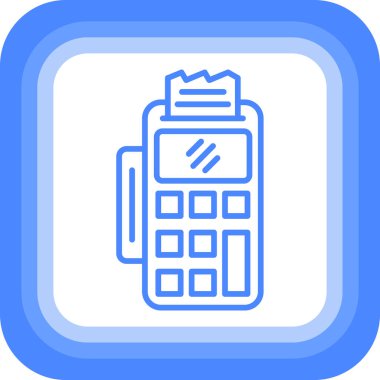 ATM 'de. Web simgesi basit illüstrasyon