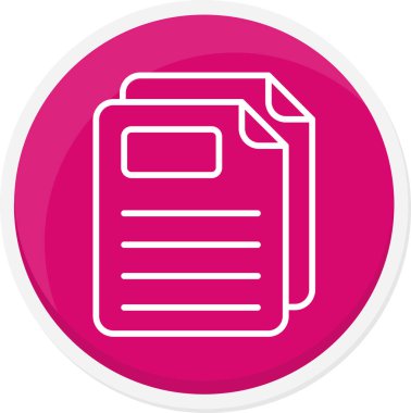 Belge. Web simgesi basit illüstrasyon