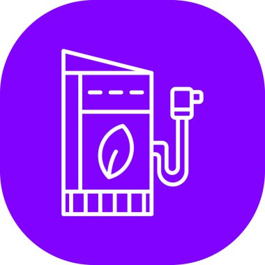 Benzin istasyonu. Basit resimleme