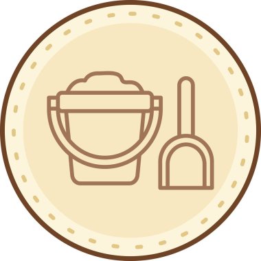 Bir fincan kahve ve fincanın vektör çizimi