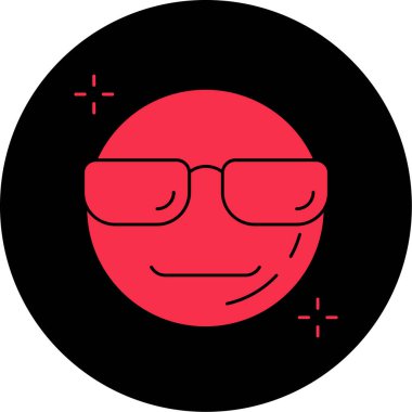 emoji. Web simgesi basit illüstrasyon