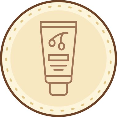 Güzellik kremi. Basit illüstrasyon