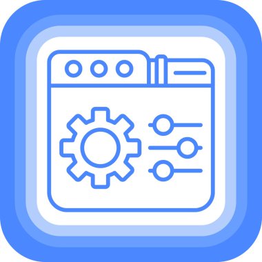 Ağ simgesi. Cihaz teknolojisinin basit gösterimi