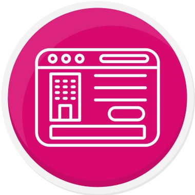 seo modern simgesinin vektör illüstrasyonu