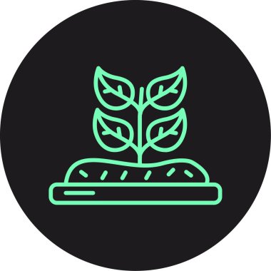 bitki simgesi vektör illüstrasyonu