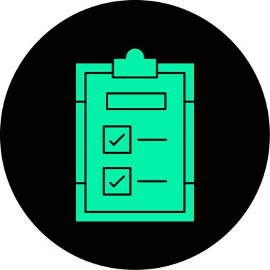 Bir pano simgesinin vektör illüstrasyonu