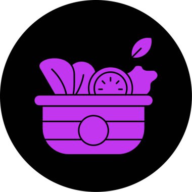 Sepet. Web simgesi basit illüstrasyon