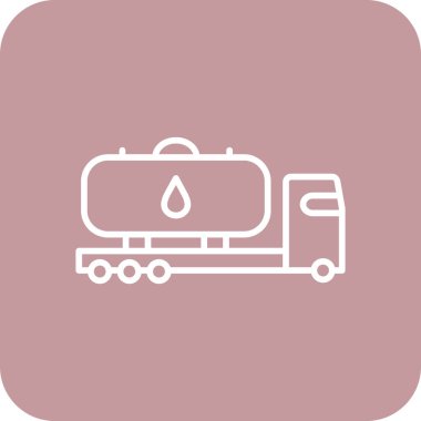 petrol tankeri vektör simgesi