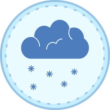 Bulut simgesi vektör illüstrasyonu