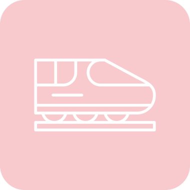 tren simgesi vektör illüstrasyonu