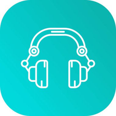 vektör kulaklık simgesi illüstrasyonu