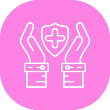 Hemşire simgesinin vektör illüstrasyonu