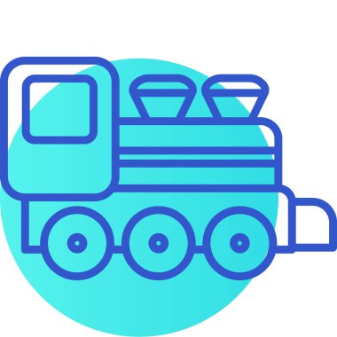 tren simgesi vektör illüstrasyonu