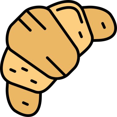 Ekmek ikonu. vektör illüstrasyonu