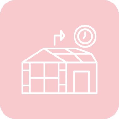 Ev simgesinin vektör illüstrasyonu