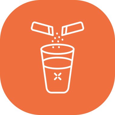 su içeceği vektör çizgisi simgesi, işaret, illüstrasyon