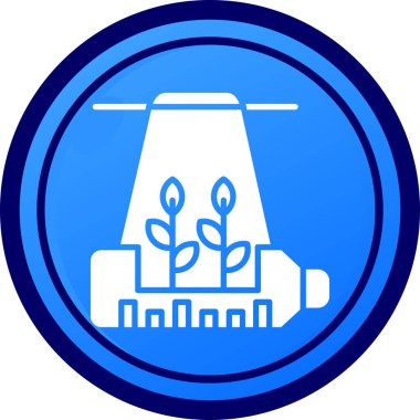 Bitki modern simgesinin vektör illüstrasyonu