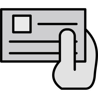 İşaretli vektör dizaynlı kredi kartı