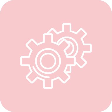 dişli simgesi vektör illüstrasyonu