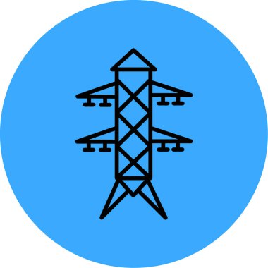 güç simgesi, vektör illüstrasyonu