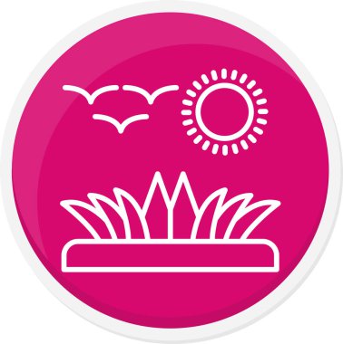 Modern simgenin vektör illüstrasyonu