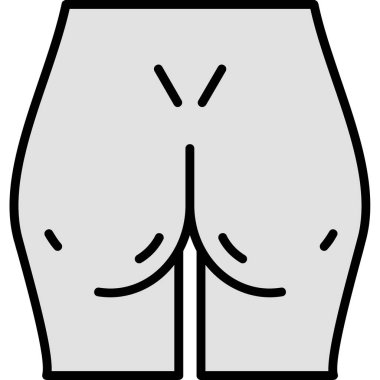 Şort. Web simgesi basit illüstrasyon