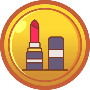 Ruj izi. Web simgesi basit illüstrasyon