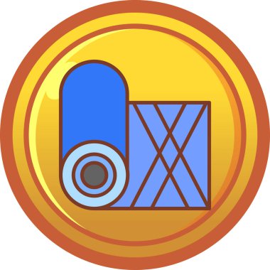 Dürbün. Web simgesi basit illüstrasyon