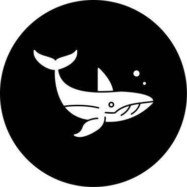 Köpekbalığı simgesi vektör illüstrasyonu