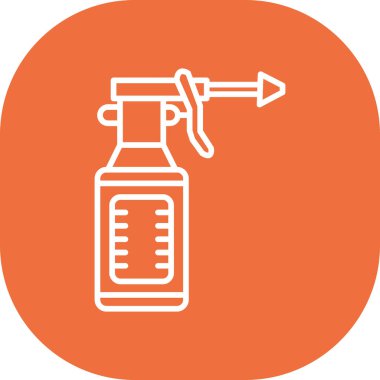 Şırınga simgesinin vektör illüstrasyonu