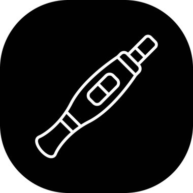 Modern b 'nin vektör illüstrasyonunda termometrenin eksik simgesi