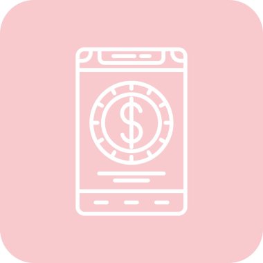 vektör para simgesi illüstrasyonu