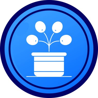 çiçek simgesi, vektör basit tasarım illüstrasyonu