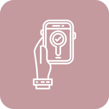 vector illustration of modern smart watch icon