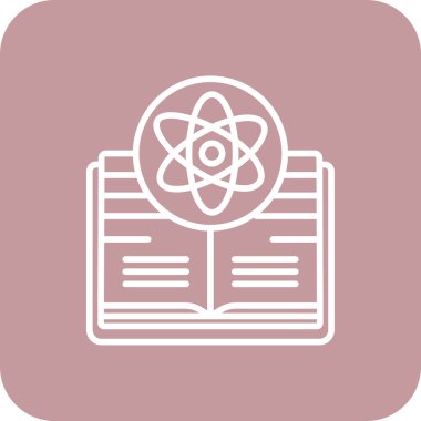 Bilim yassı simgesi, vektör illüstrasyonu