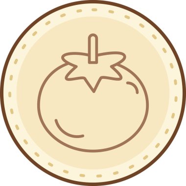 Yemek. Web simgesi basit illüstrasyon