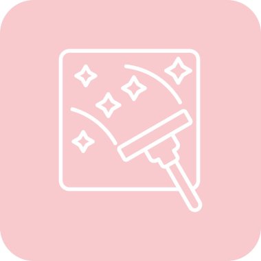 fırça simgesi, vektör illüstrasyonu