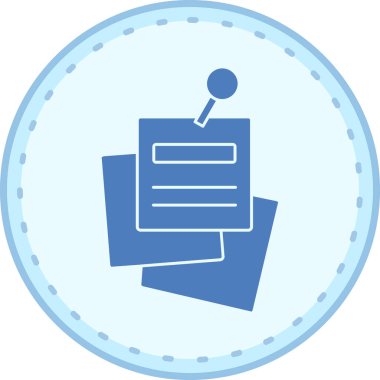 Belge simgesinin vektör illüstrasyonu