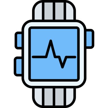 smartwatch simge vektör çizimi