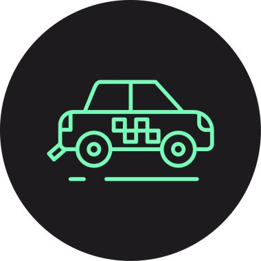 araba simgesi vektör illüstrasyonu